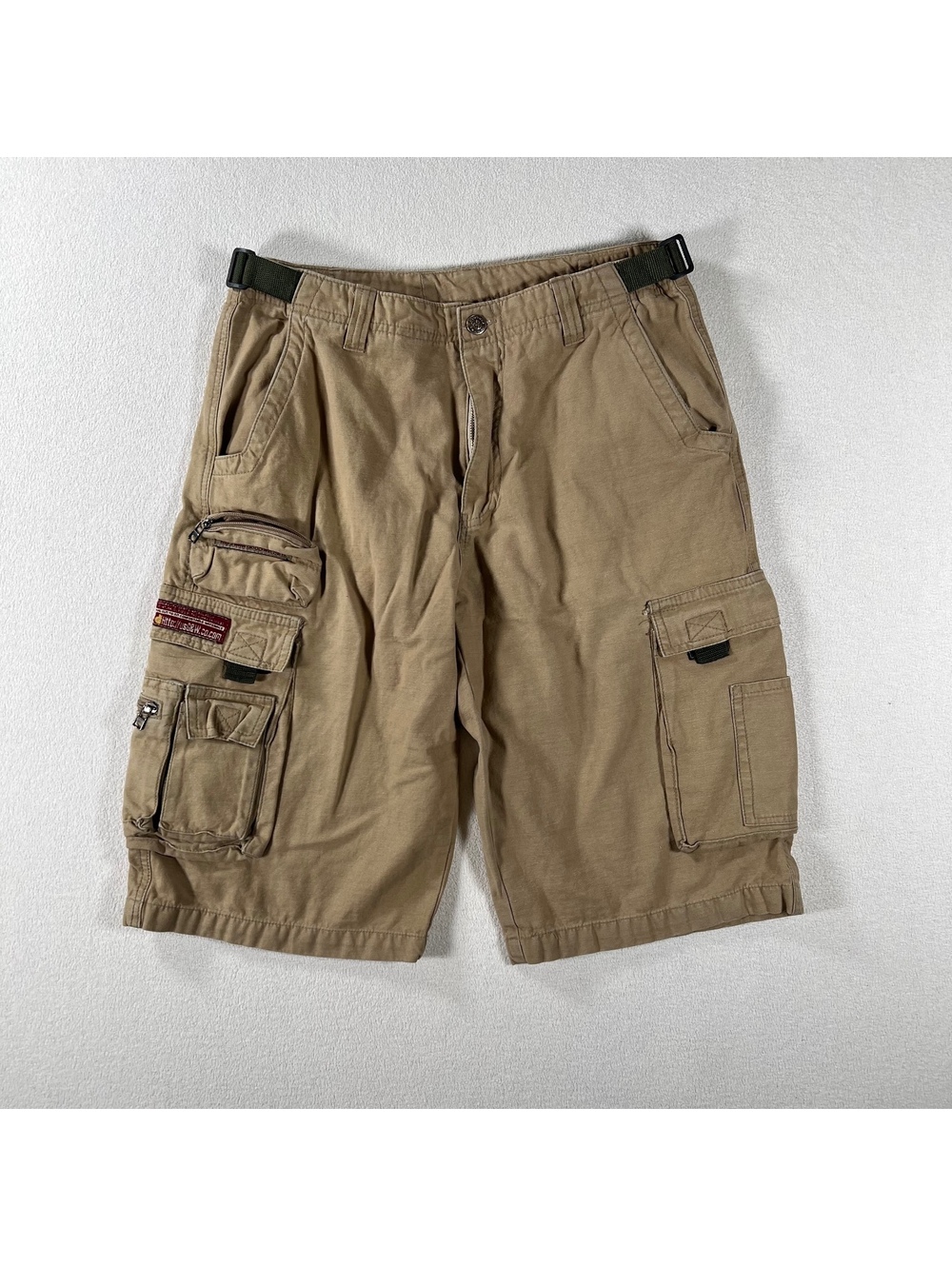 Vintage adjustable utility cargo brown shorts Size Large/31